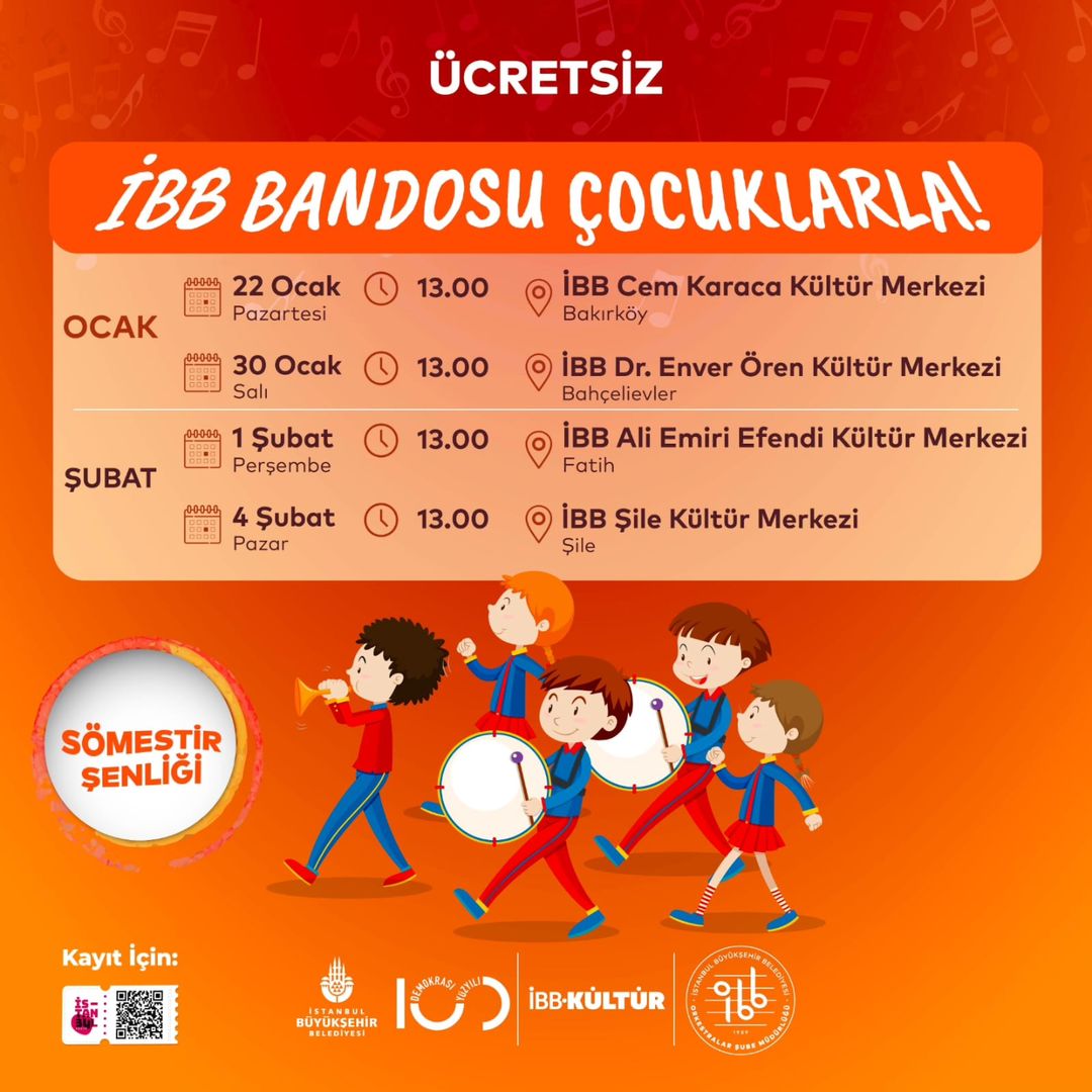 İBB Kültür - İBB Bandosu Çocuklarla Sömestir Şenliği